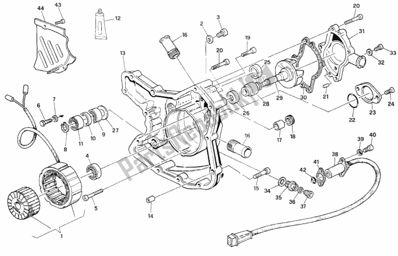 Wszystkie części do Pokrywa Generatora Ducati Superbike 916 SP 1995